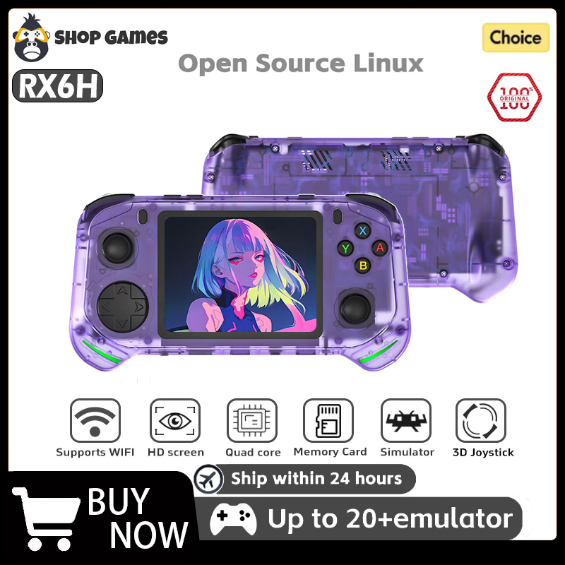 Gaming Console Youtube - RX6H Ретро портативная игровая консоль Linux