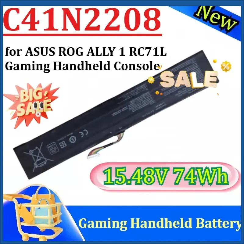 Gaming Console Rog - Новая аккумуляторная батарея C41N2208 15.48V 74Wh
