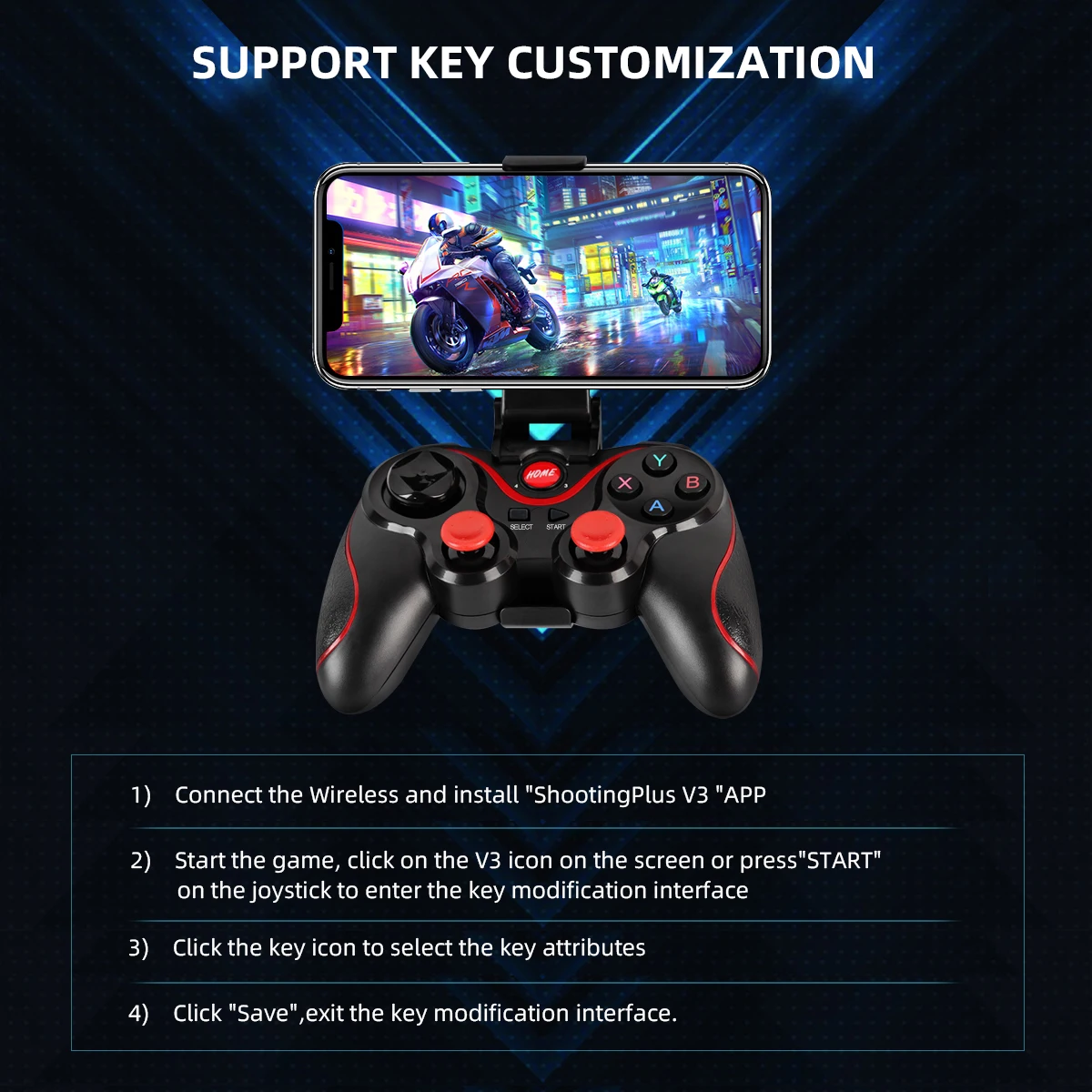 GAMINJA беспроводной Bluetooth – обзор и цена Gaming Console For Smart Tv