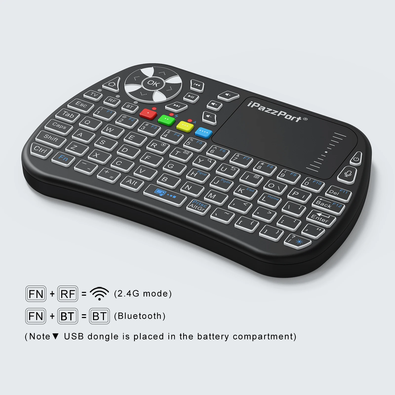 Мини-клавиатура IPazzPort Blue – обзор и цена Gaming Console For Smart Tv