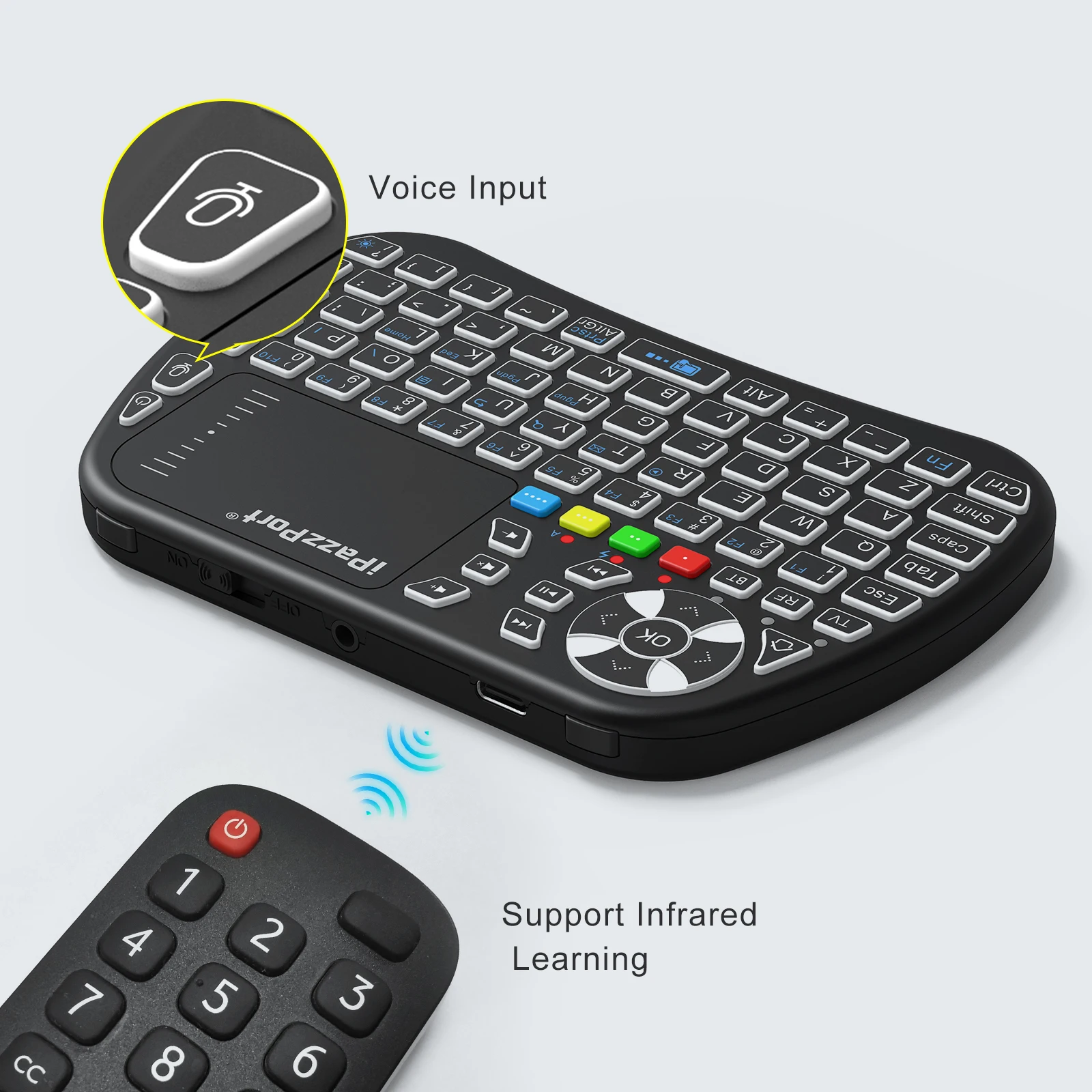 Мини-клавиатура IPazzPort Blue – обзор и цена Gaming Console For Smart Tv